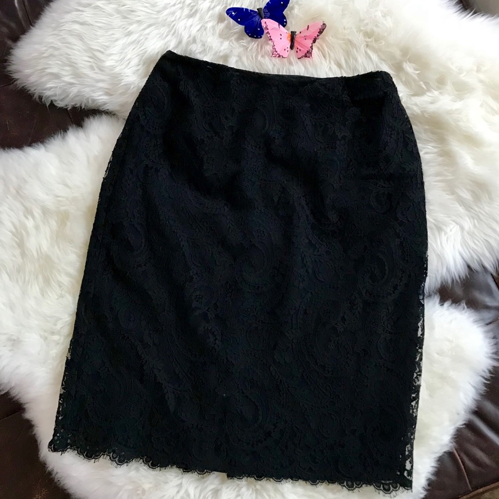 ANNE KLIEN Lace Skirt Size 8